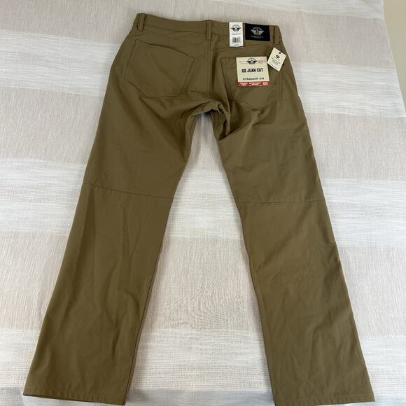 Dockers Mens' Pants Go Jean Cut Straight Fit Sz 33x30 Security Pocket Beige $66 - Picture 2 of 9